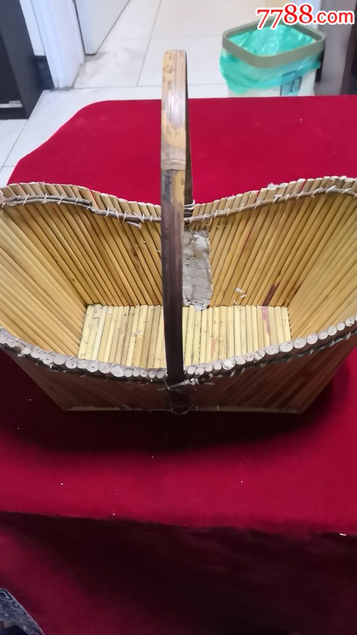 文革高梁杆:制的小篮子{怀旧品)