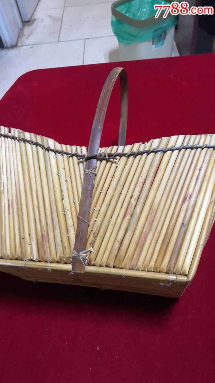 文革高梁杆:制的小篮子{怀旧品)
