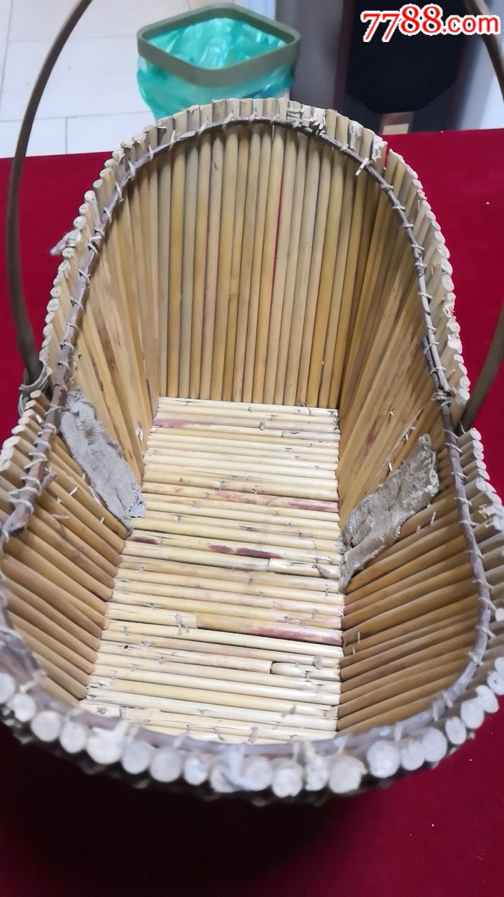 文革高梁杆:制的小篮子{怀旧品)