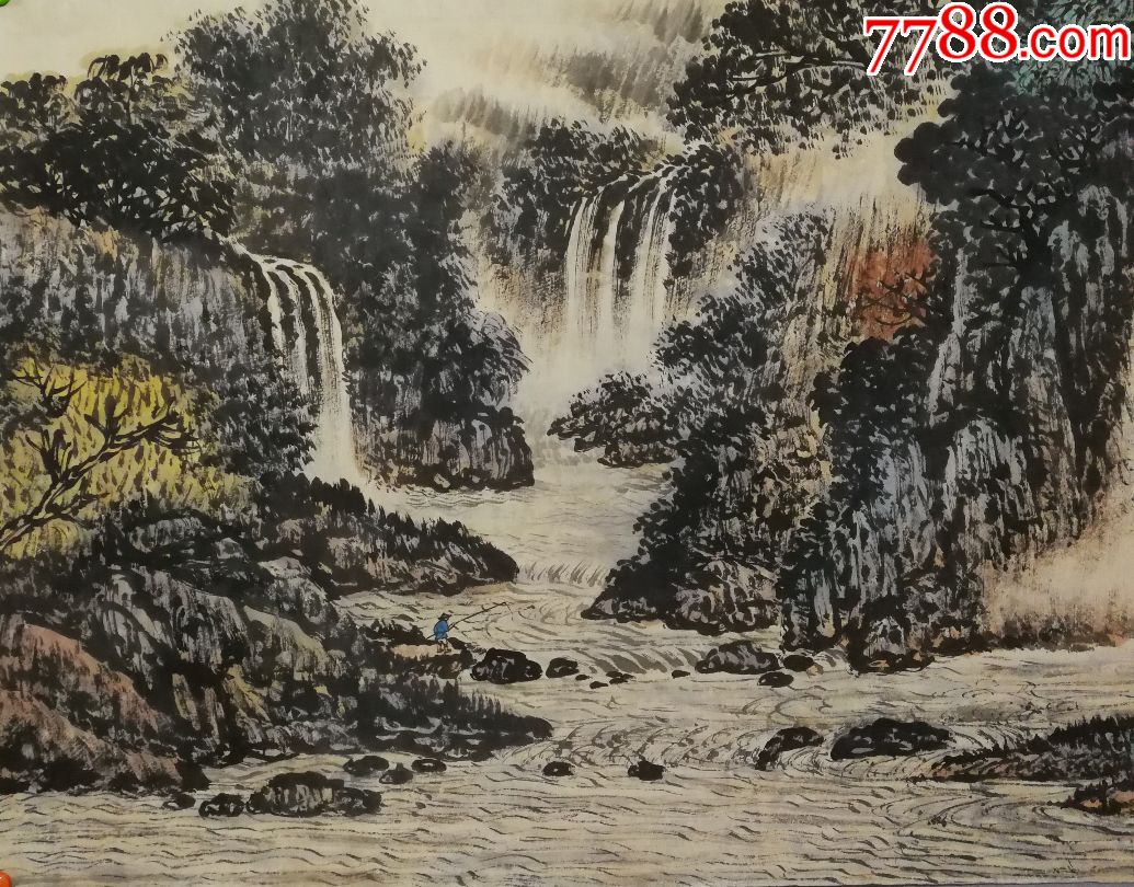 现代著名国画家【黄君璧】山水