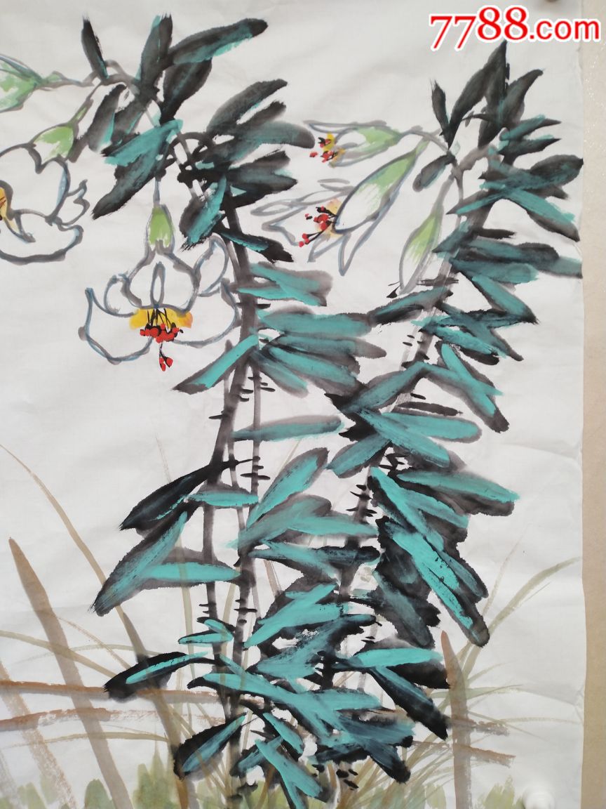 孙墨龙精品花鸟,构图高雅,画工精湛,识者出价