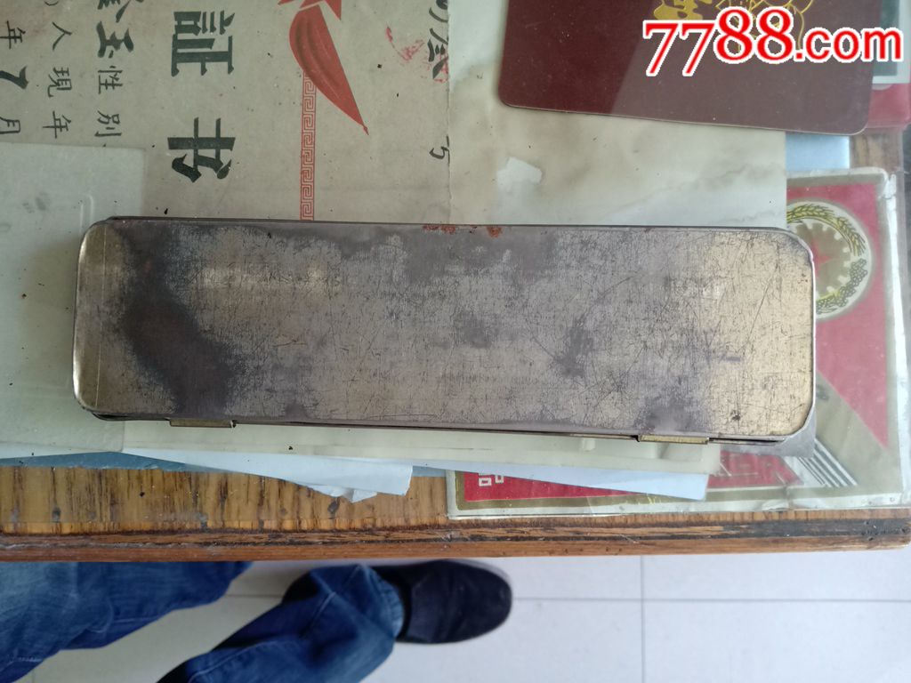 老铅笔盒文具盒铁质铅笔盒白雪公主铅笔盒