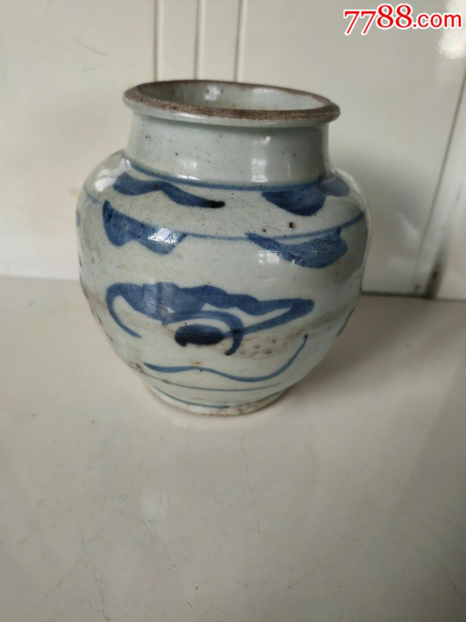 元明时期福字青花罐