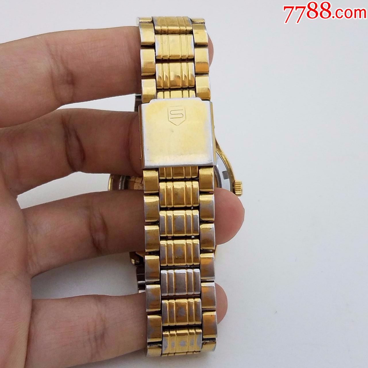 瑞士山度士自动机械男表【2836-2金机芯,透明底盖】【土豪金表款】