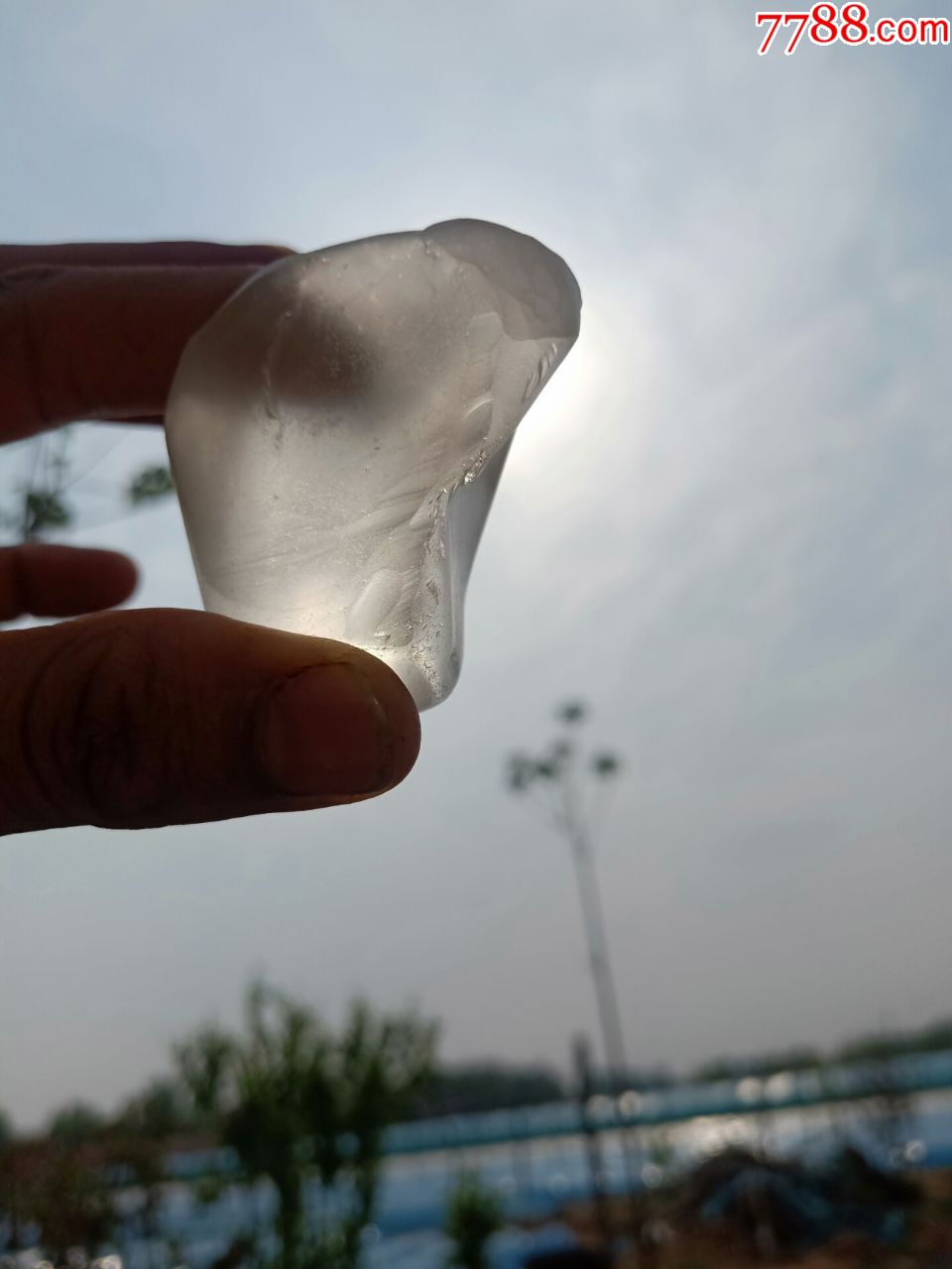 极品白宝石光托帕石重123克
