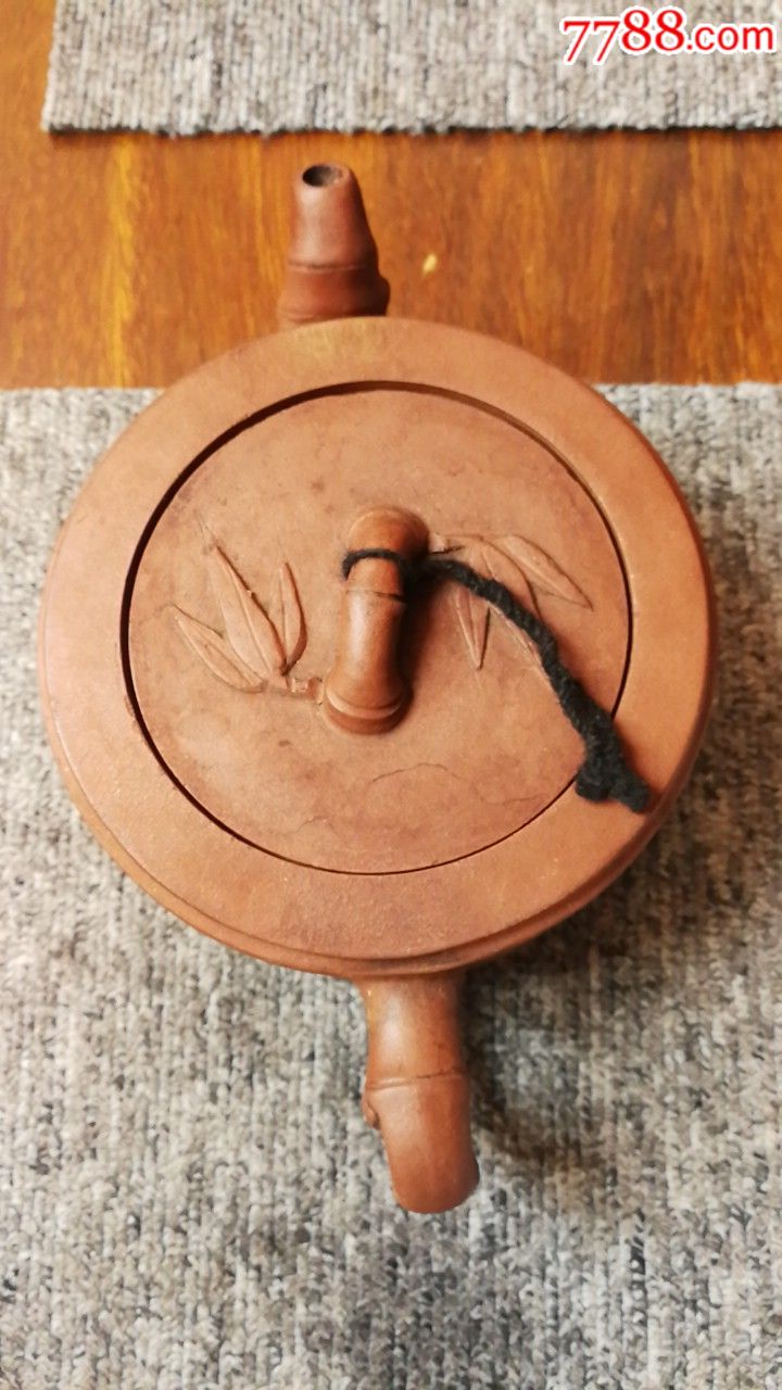 文革竹节圆壶费爱仙制,紫砂壶_第1张