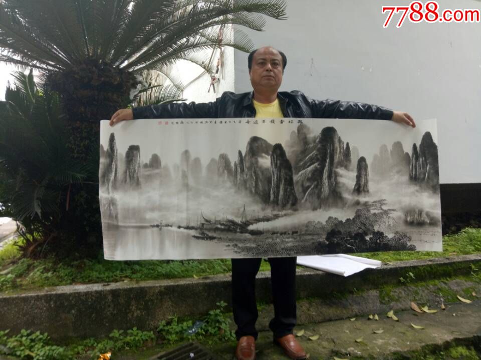 天来堂◆桂林画院莫桂明院长◆客户定制小六尺作品