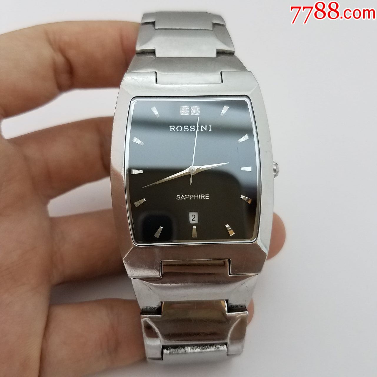 rossini电子男表【独特酒桶型表款】【走时正常】【日历好使】_手表