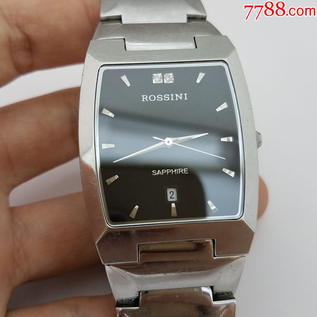 罗西尼rossini电子男表【独特酒桶型表款】【走时正常】【日历好使】