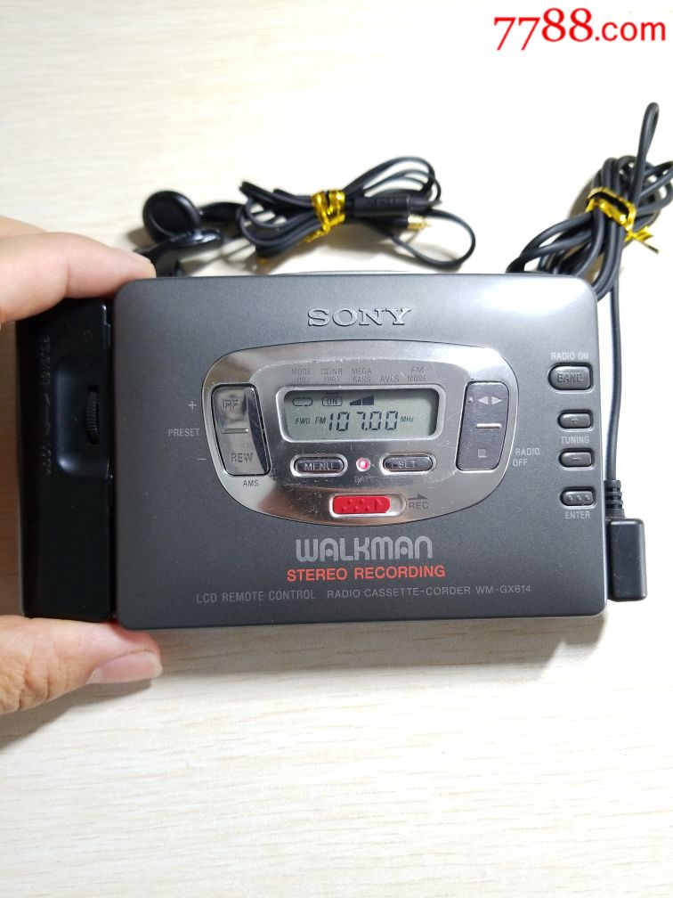 sony日本索尼gx614磁带卡带播放器,随身听收录收音机,故障机(关联爱华
