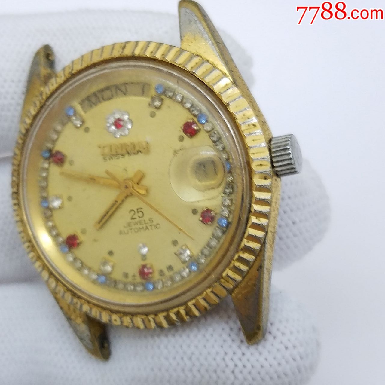 瑞士tinmai自动机械男表【2834-2金机芯】【透明底盖】【能走时】