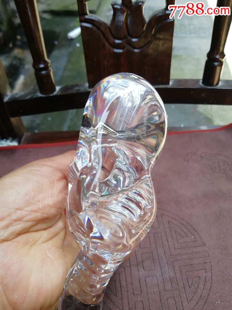 法国进口baccarat水晶蛇(十二生肖之一)_水晶_淘子古