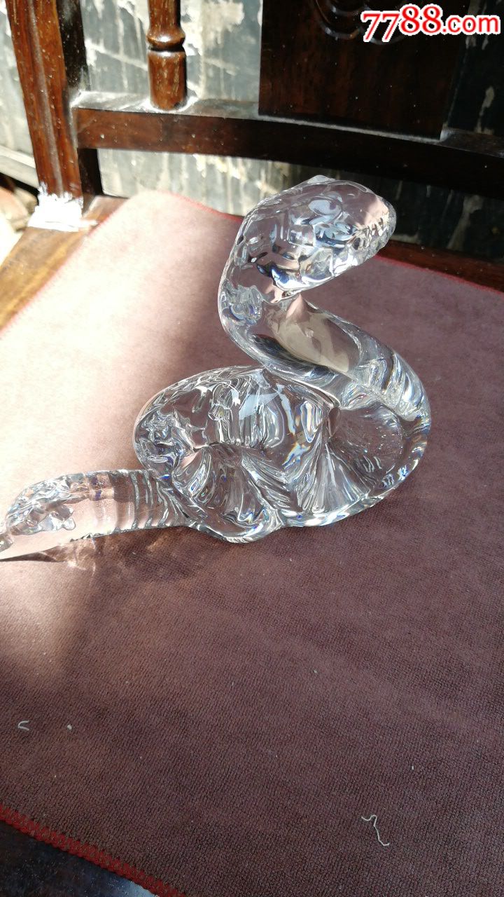 法国进口baccarat水晶蛇(十二生肖之一)