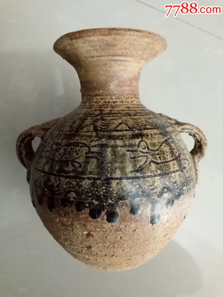晋代双耳陶壶