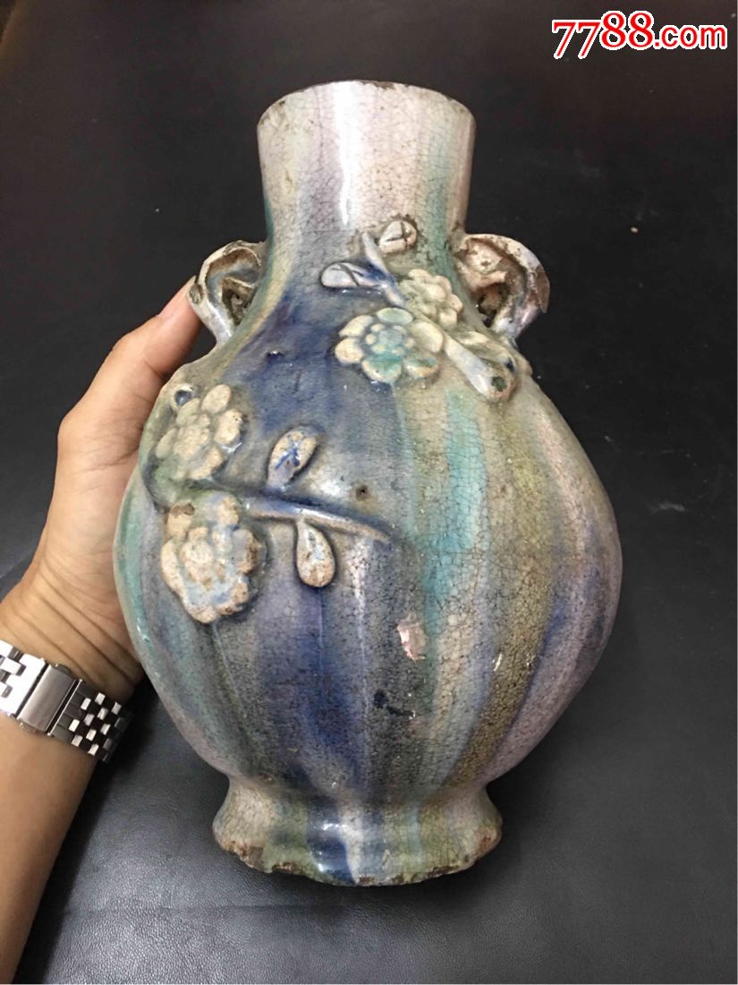 清朝石湾窑花瓶