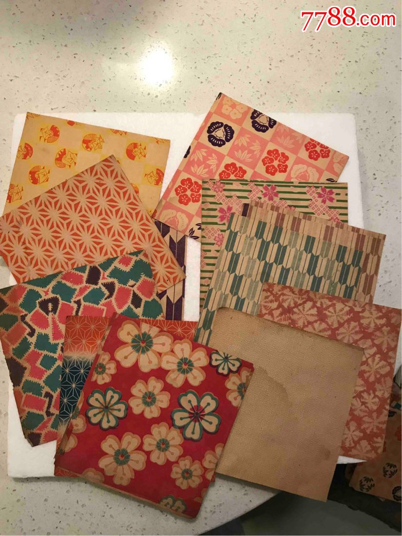 民国花纸样品20个花样(近30张)一起出-价格:198元