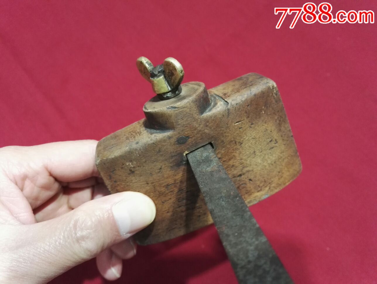 杵榆!老木工工具《线勒子》