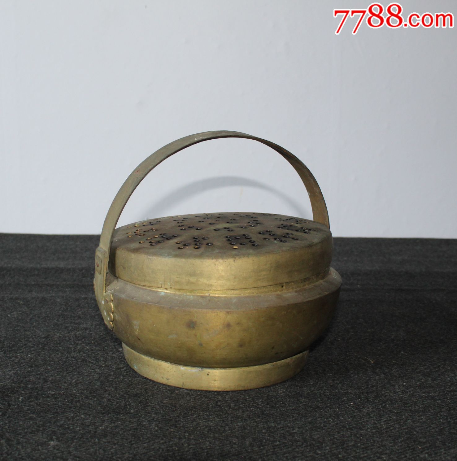 民国苏作精品黄铜手工制式暖手炉