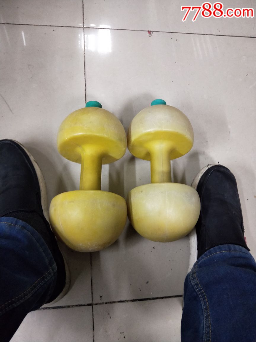 怀旧儿童塑料哑铃一对,完整无裂-价格:68.0000元-au20054049-其他传统