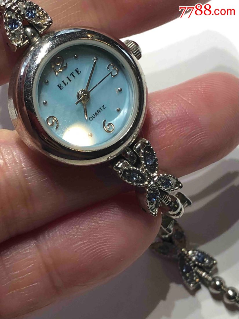 日本品牌elite石英女表表盘20.5mm厚7mm表带长18.5cm