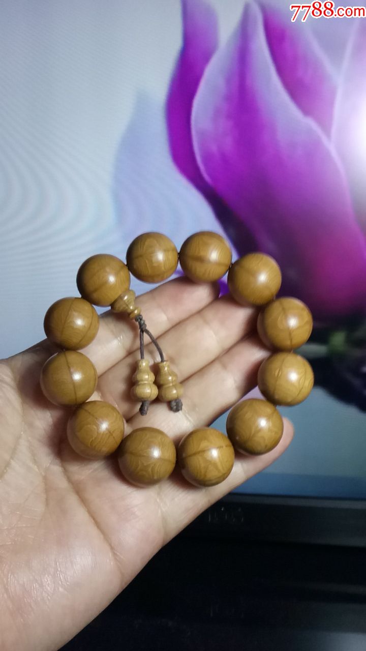 降龙木配弟子葫芦手串20mm12棵珠～问佛结缘16