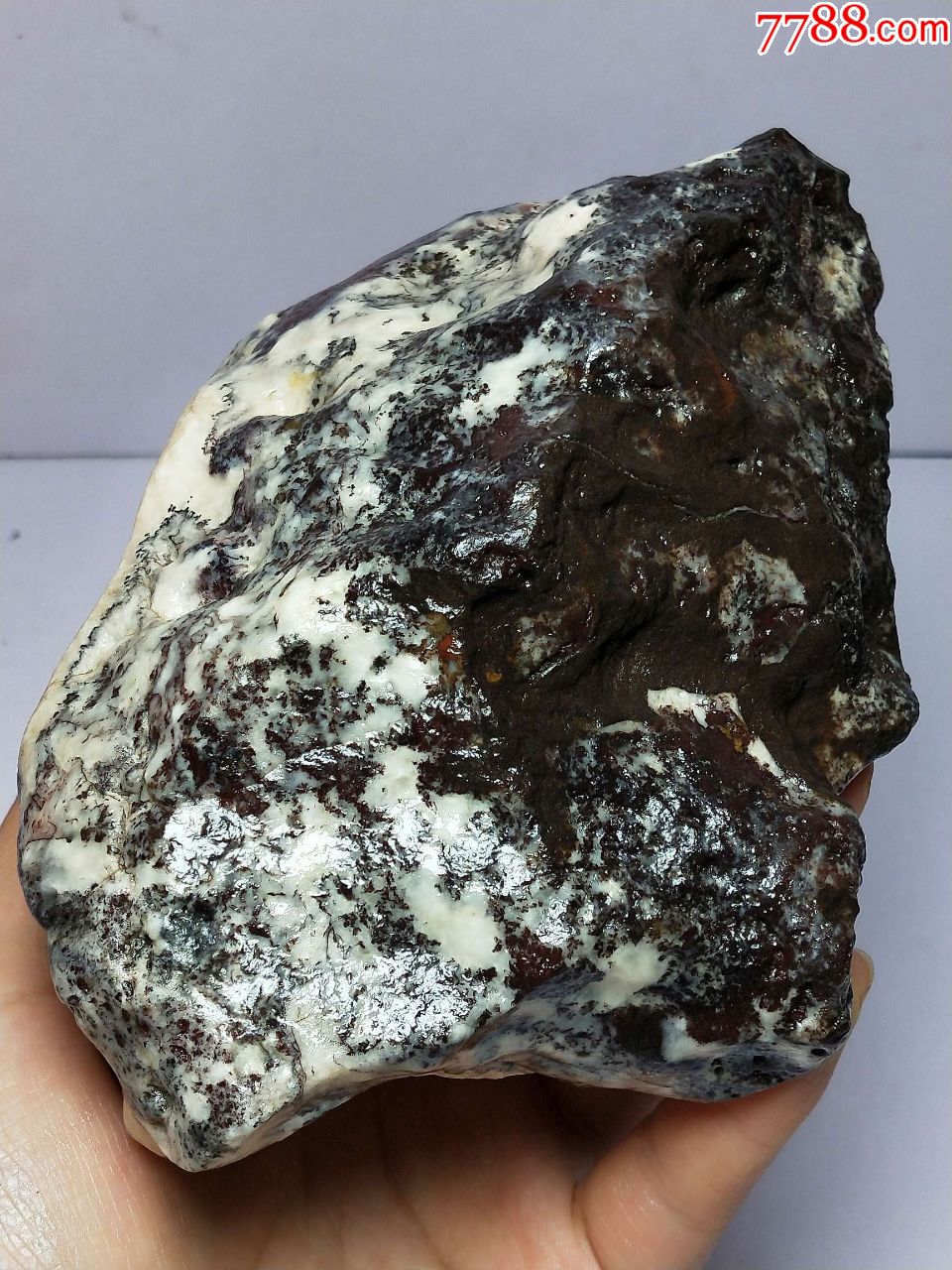 1939新疆戈壁雪花玛瑙原石920克