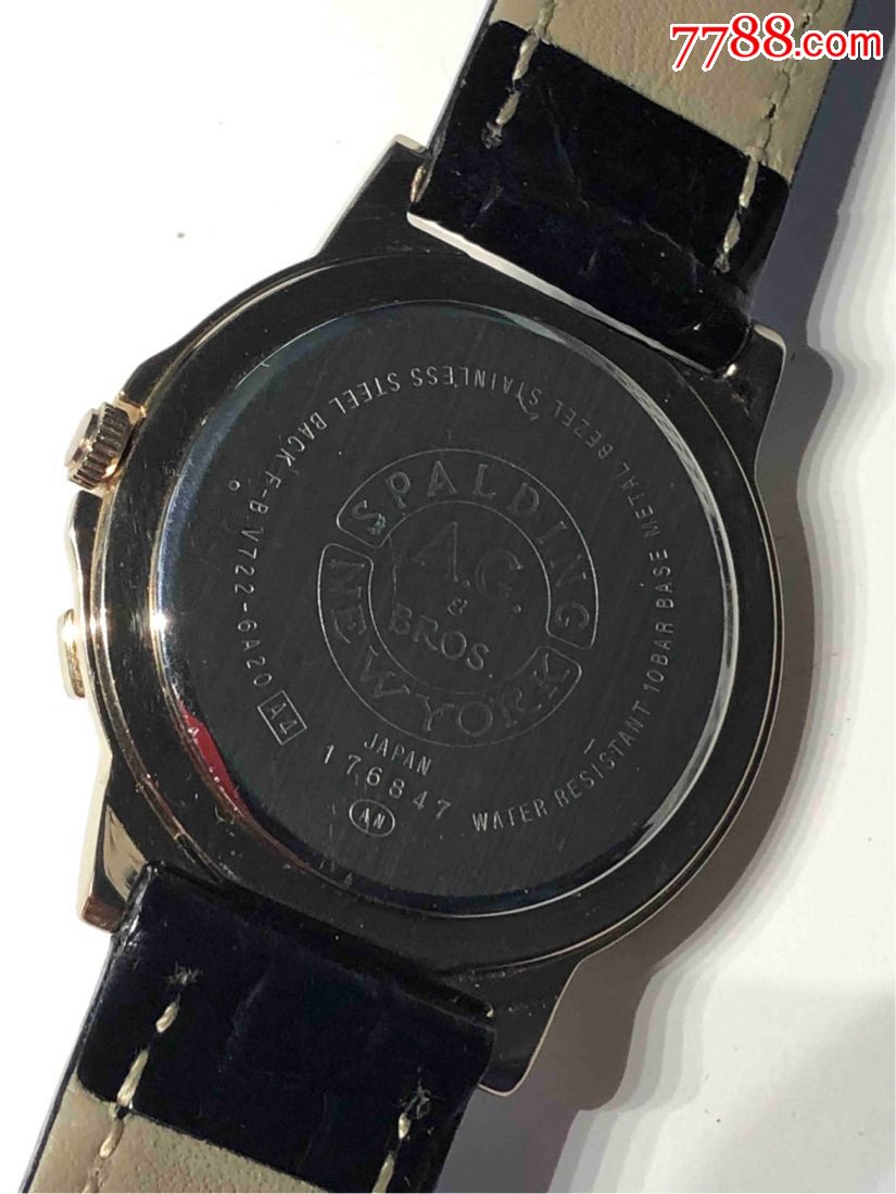 spalding&bros石英男表日历显示100米防水日本机,手表/腕表_第8张