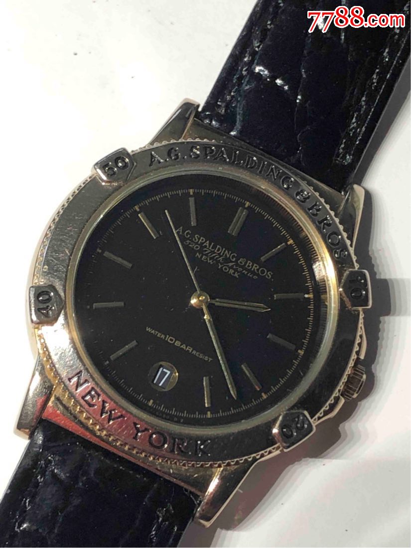 spalding&bros石英男表日历显示100米防水日本机,手表/腕表_第12张