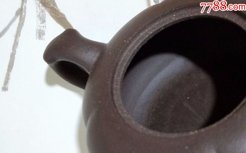 宜兴原矿老紫泥柿扁南瓜壶赵鹏飞130cc