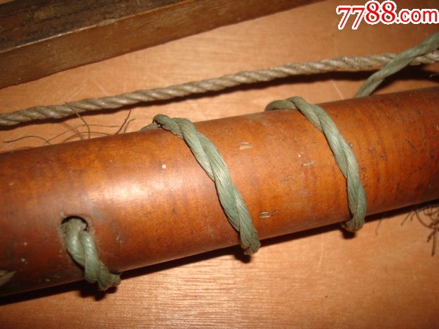 民国黄杨木柄手摇木工钻,包浆润道,长52公分