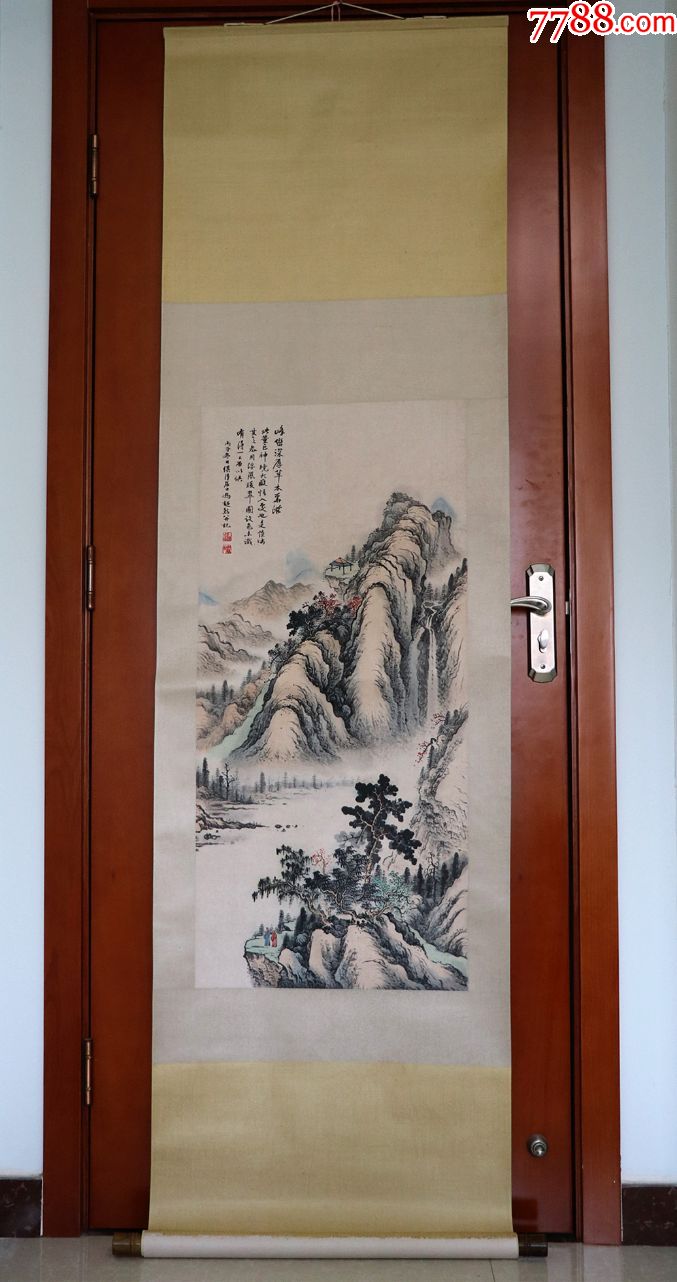 冯超然中国著名国画大师山水真迹