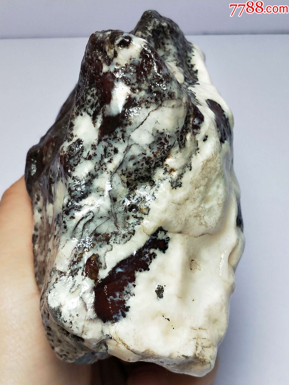 1939新疆戈壁雪花玛瑙原石920克