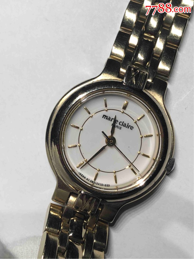 法国品牌marieclaire石英女表表盘22mm厚6mm表带长15.5cm走