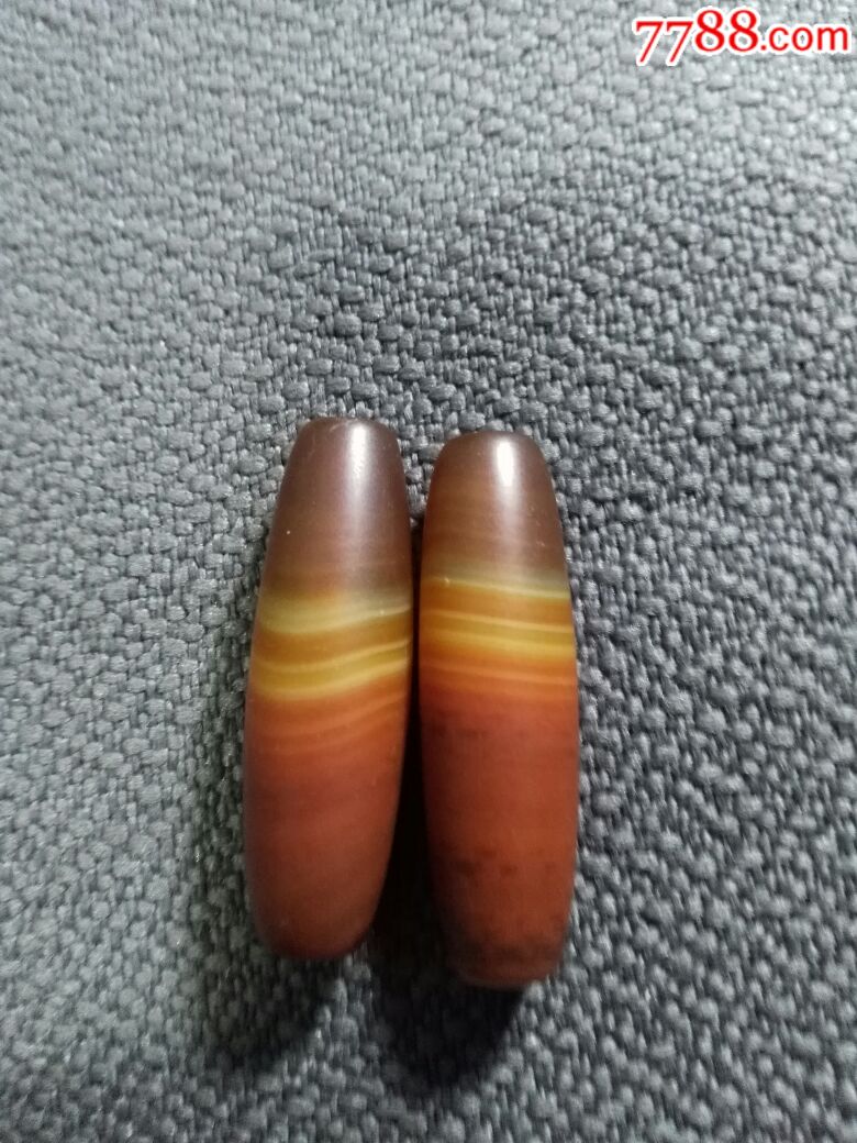 马脑长筒对珠两对