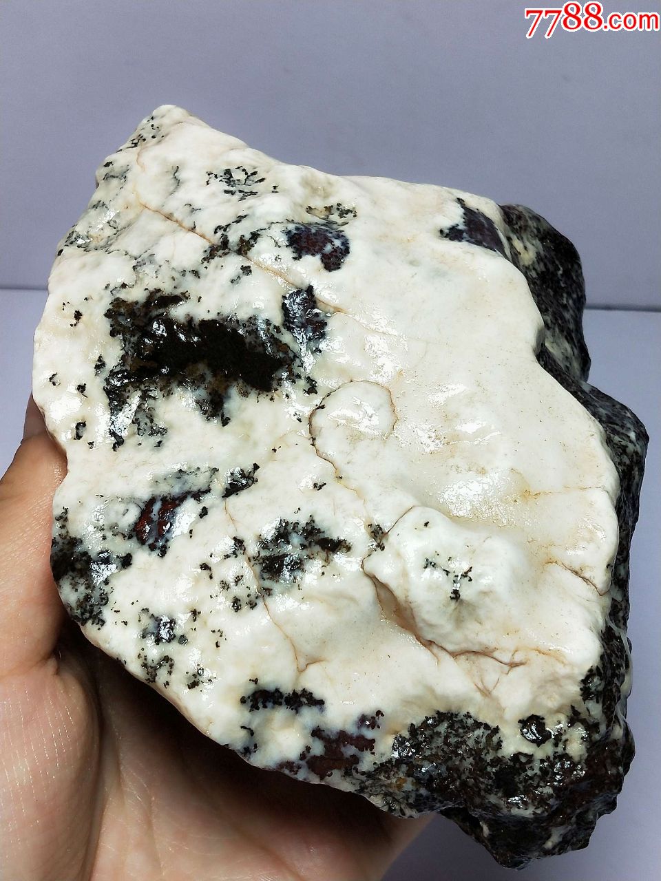 1939新疆戈壁雪花玛瑙原石920克