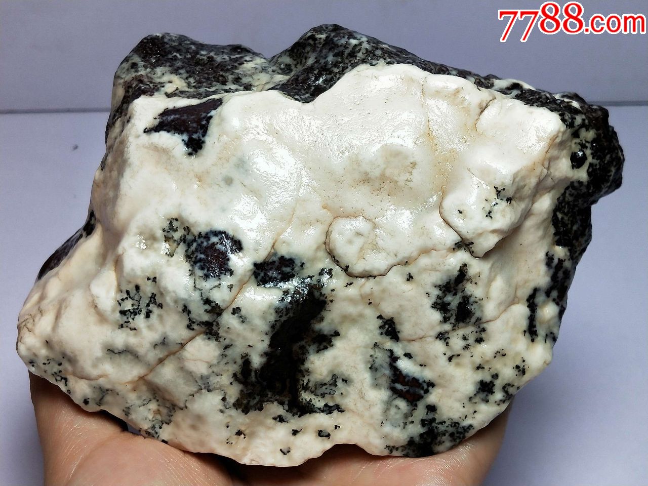 1939新疆戈壁雪花玛瑙原石920克