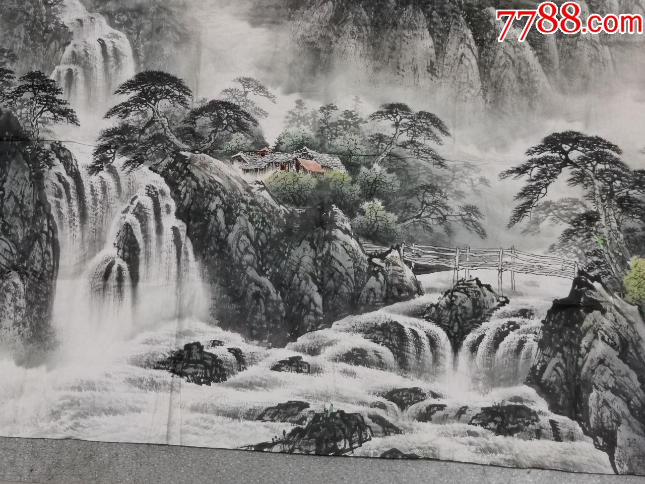 杭州画家叶青山水画一幅