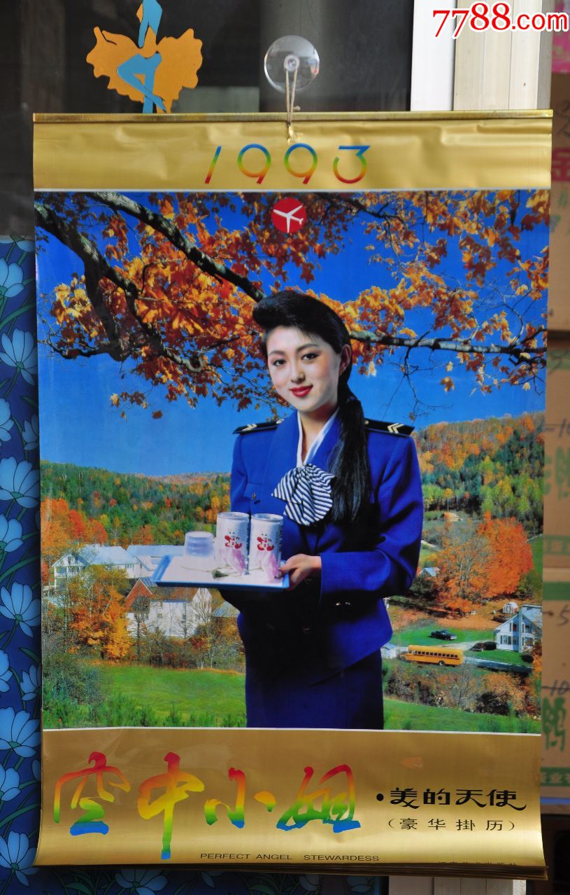 1993年空中小姐挂历全13张【塑料纸】