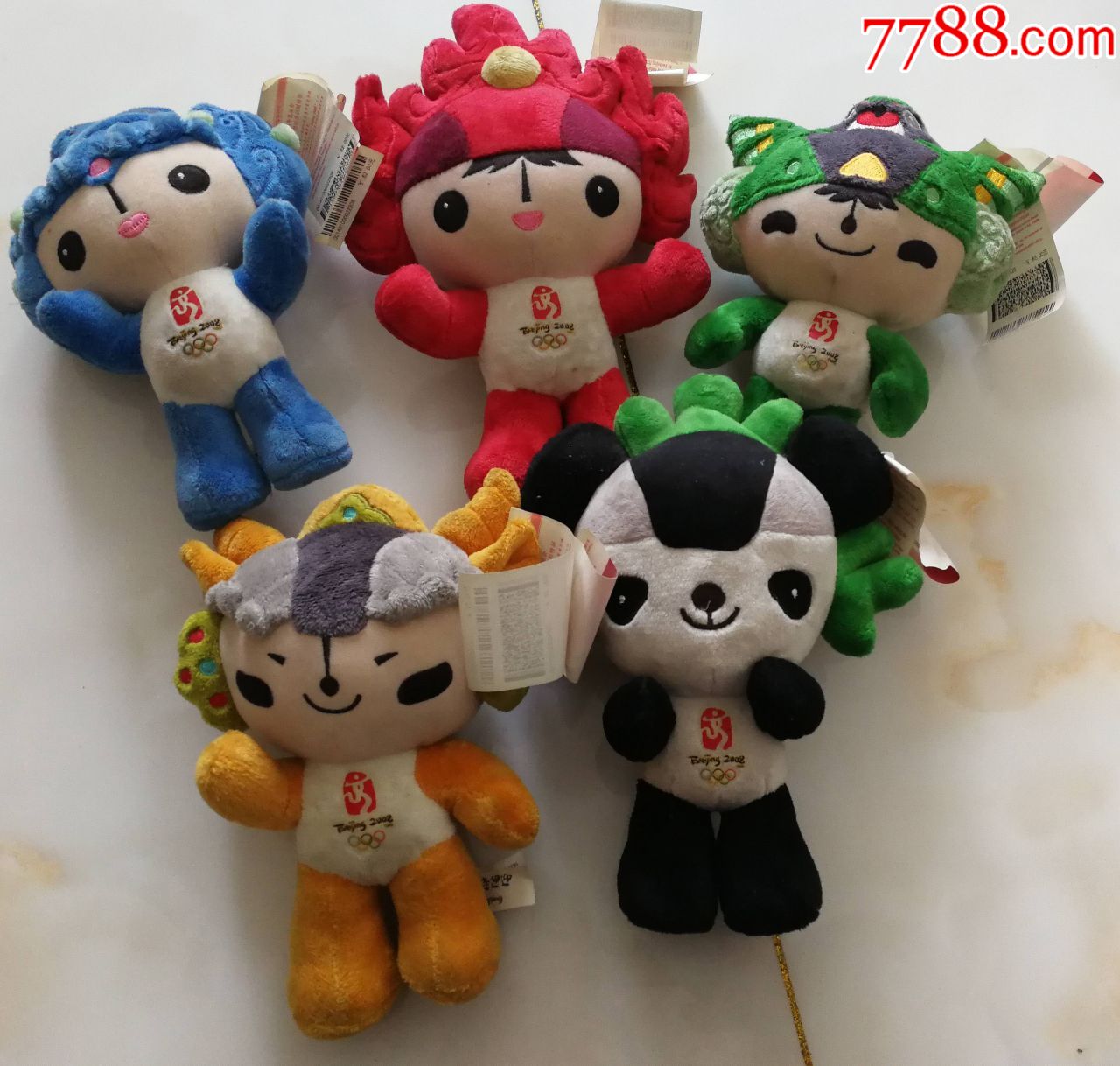 2008年福娃毛绒玩具尺寸长28公分