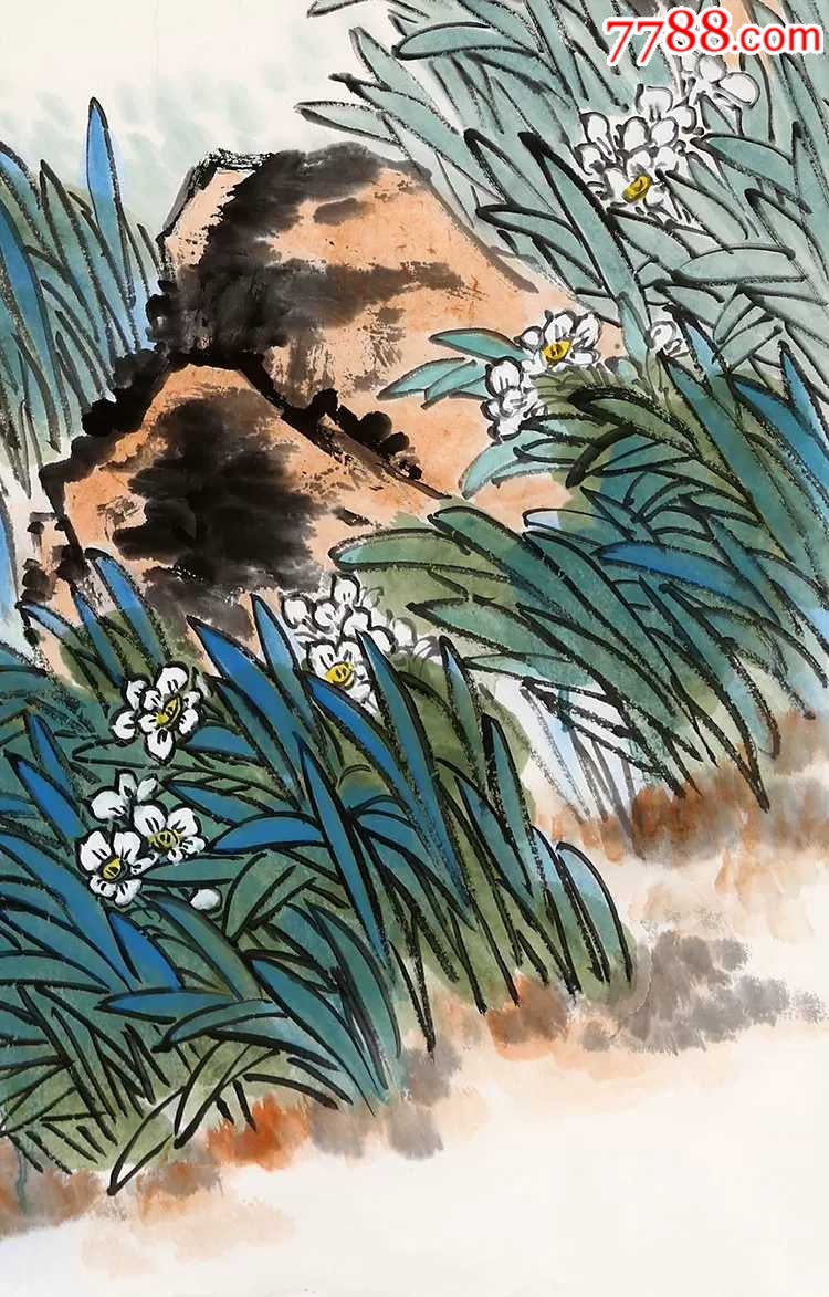 王小丫花鸟三尺条幅【飘香】