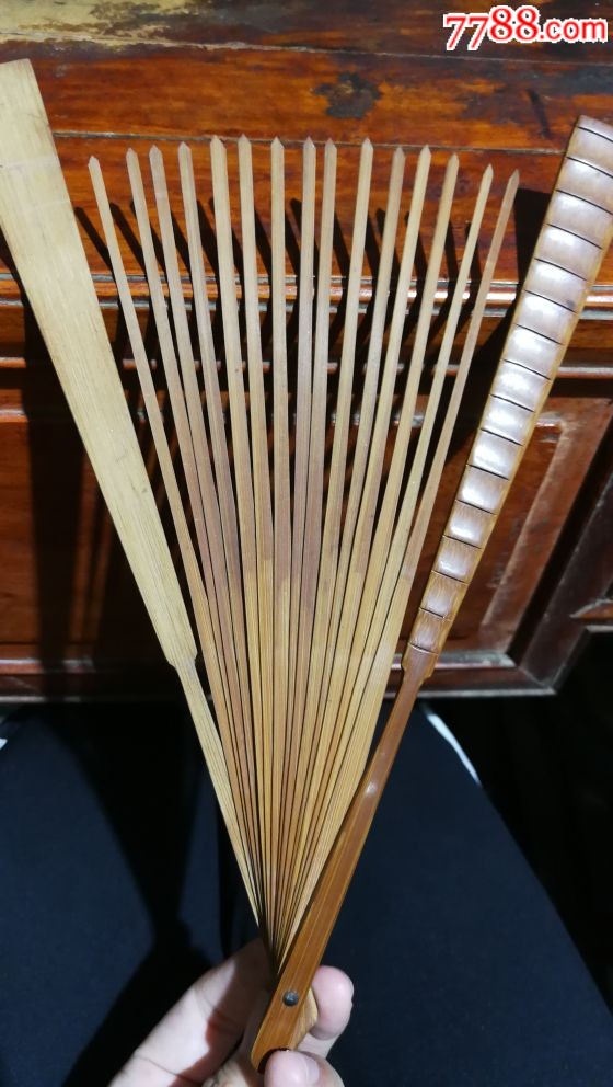 竹节纹扇骨