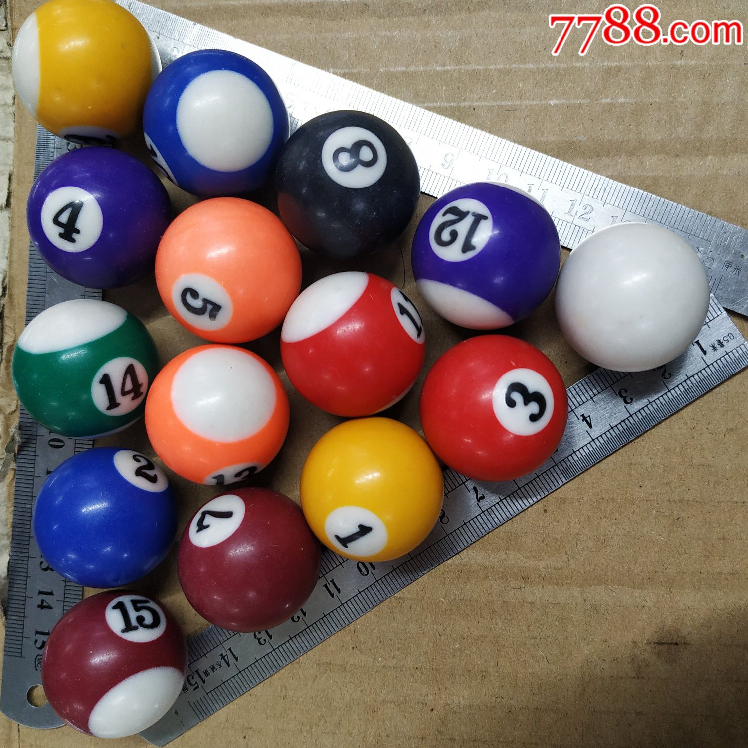 玩具台球15枚