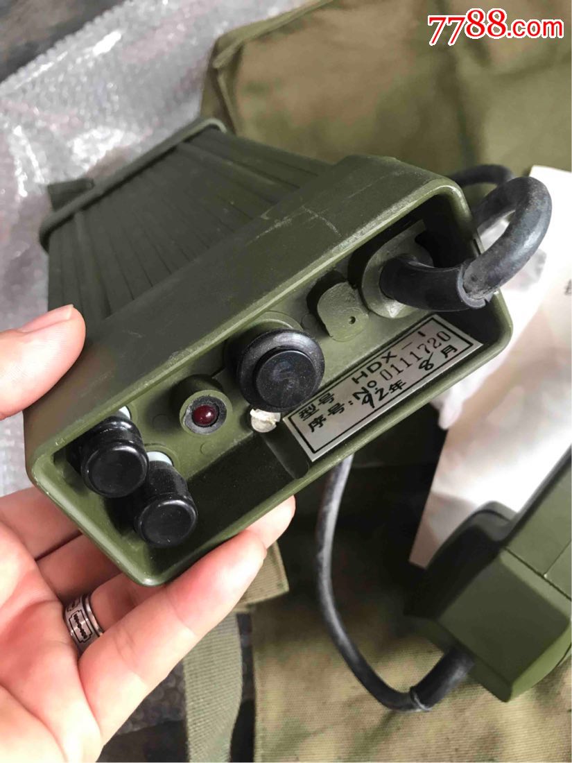 全新未使用过的hdx-1型磁石电话机便携式步兵电话机