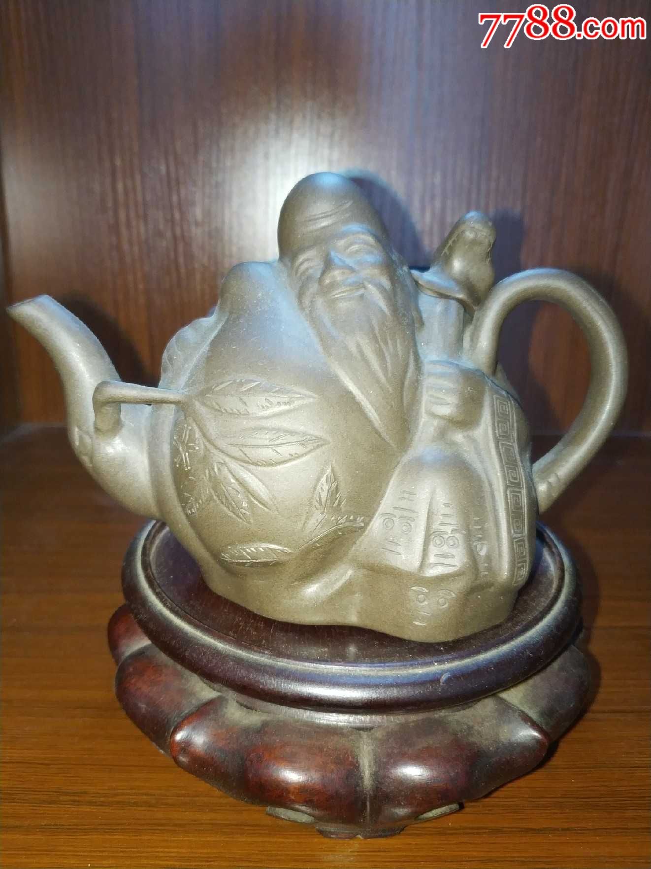 紫砂壶八十年代寿星壶