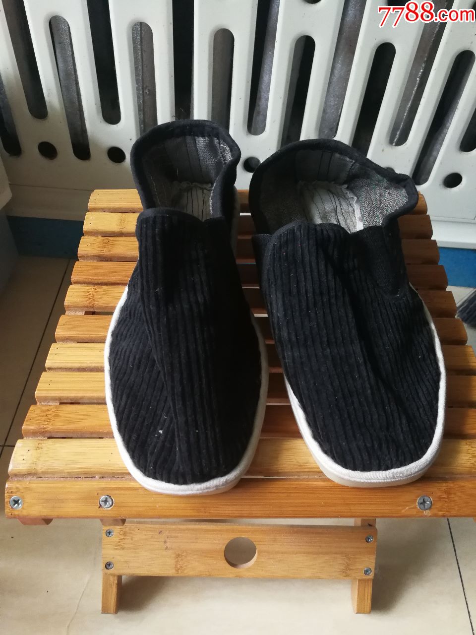 全新烫绒面老式布鞋