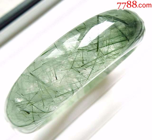 超大天然粗体绿发晶*可遇不可求*aaa级手镯