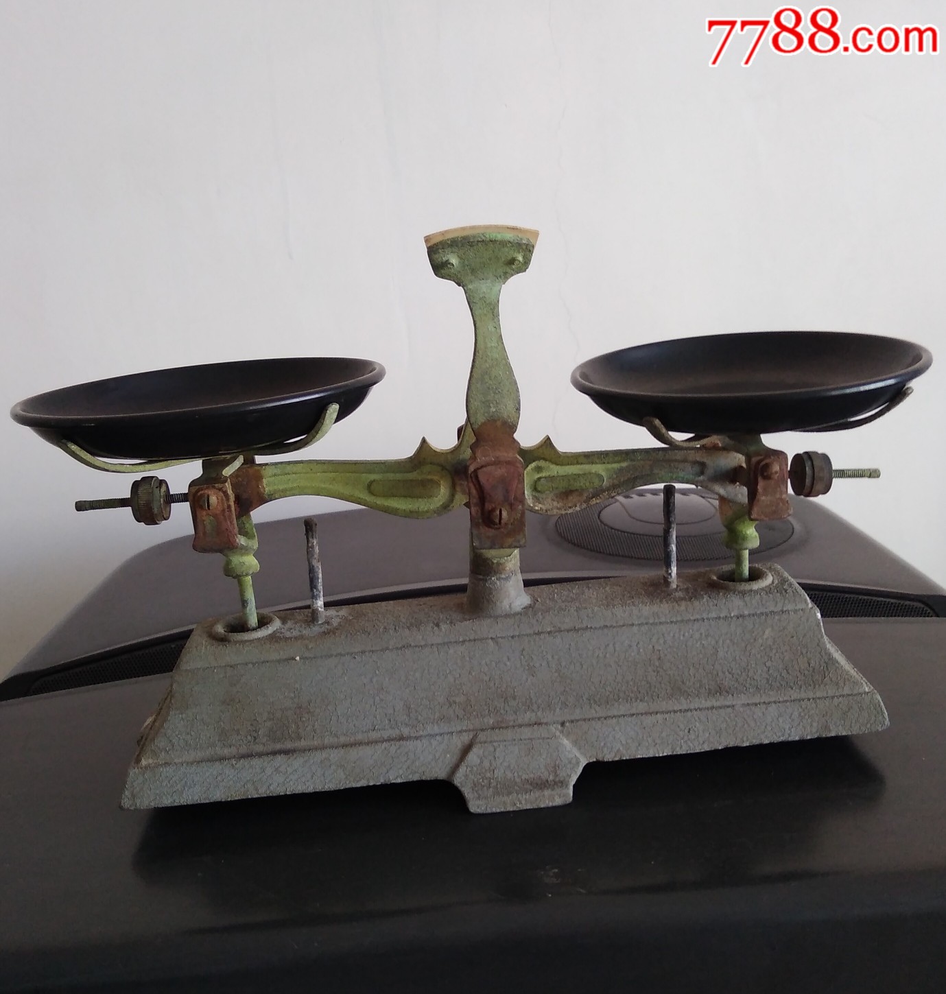 民国铜档无标尺托盘天平