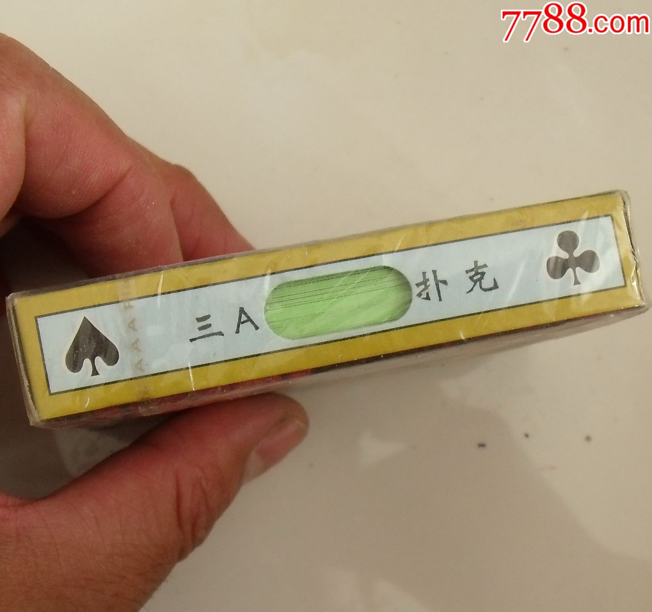 00年代三a自由神扑克(荧光彩边布纹)_扑克牌【诚信眼光朋友古旧店】