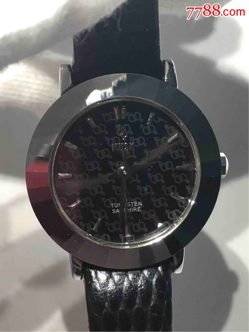 musk石英女表瑞士机芯30米防水表盘22mm厚6mm走时精准保真正品,手表