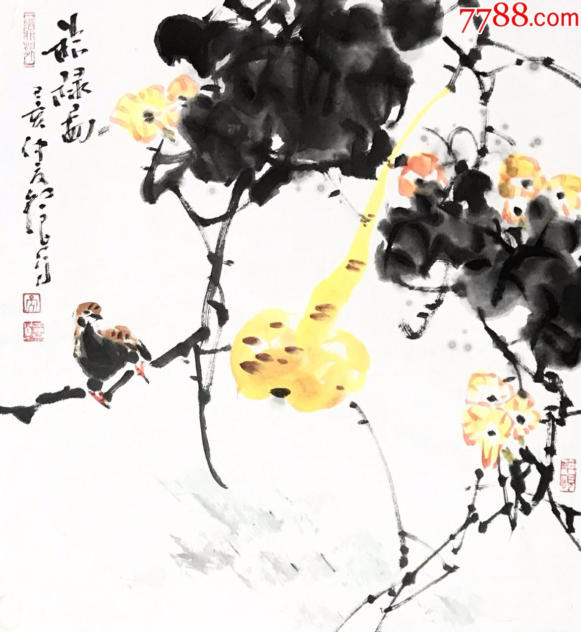 中国国画院副院长吴红良福禄图